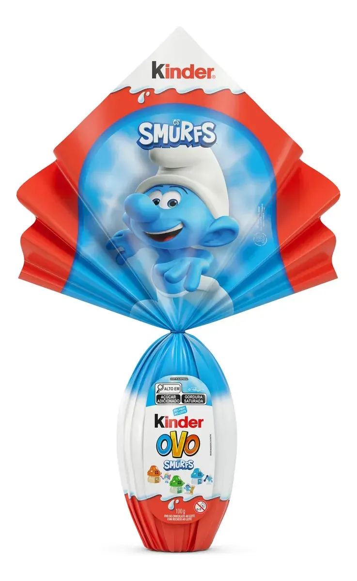 Kinder Ovo de Páscoa Smurfs