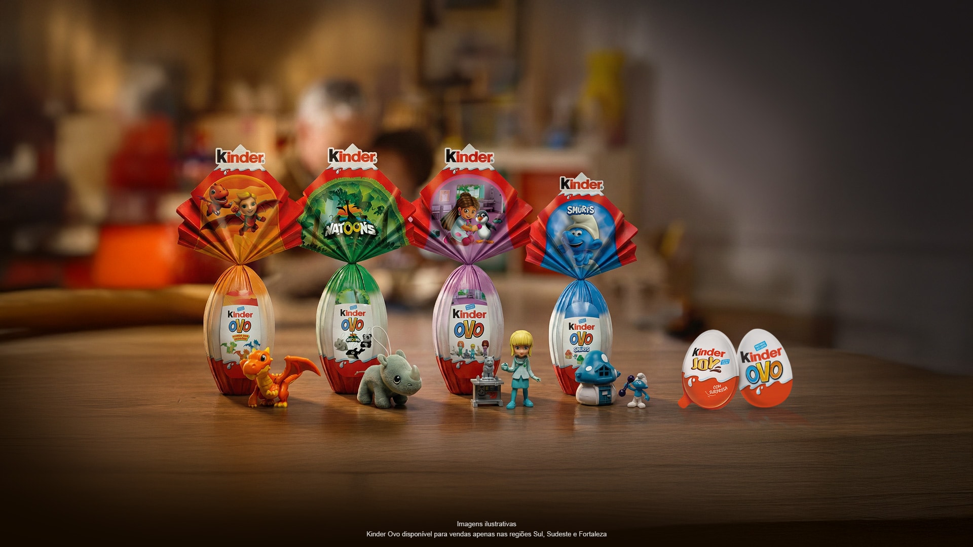 Kinder Ovo de Páscoa - Coleção de ovos com surpresas