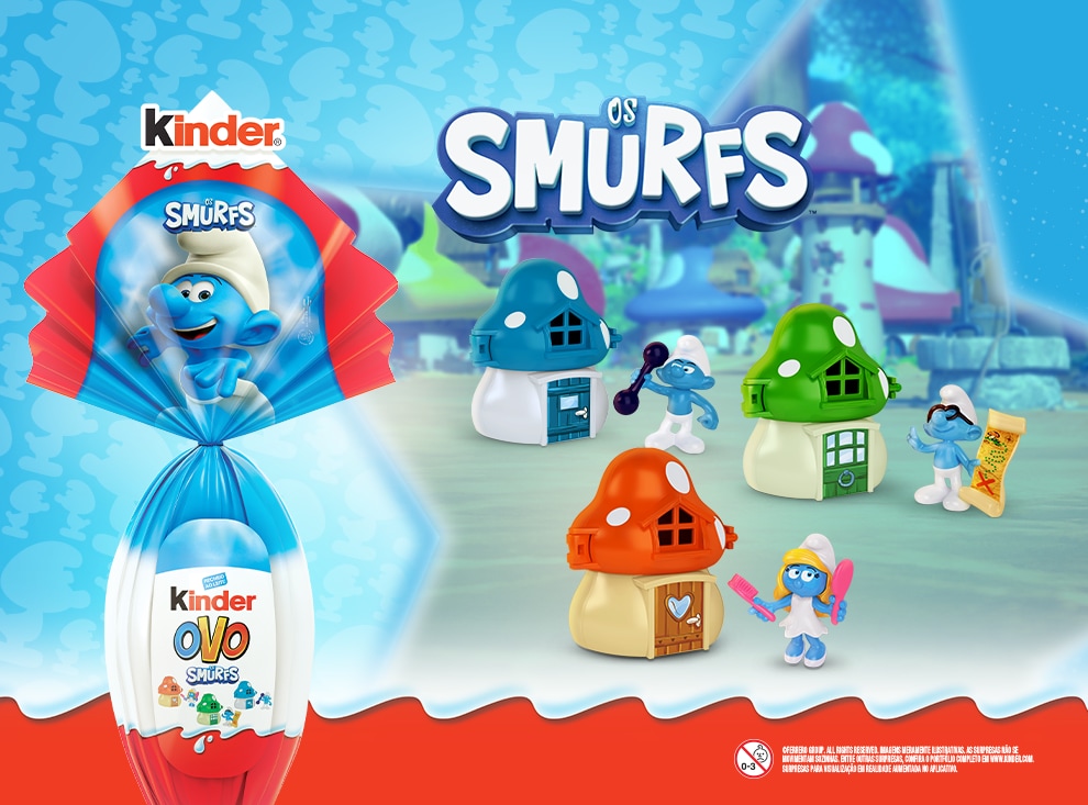 Kinder Ovo Smurfs - Coleção Páscoa